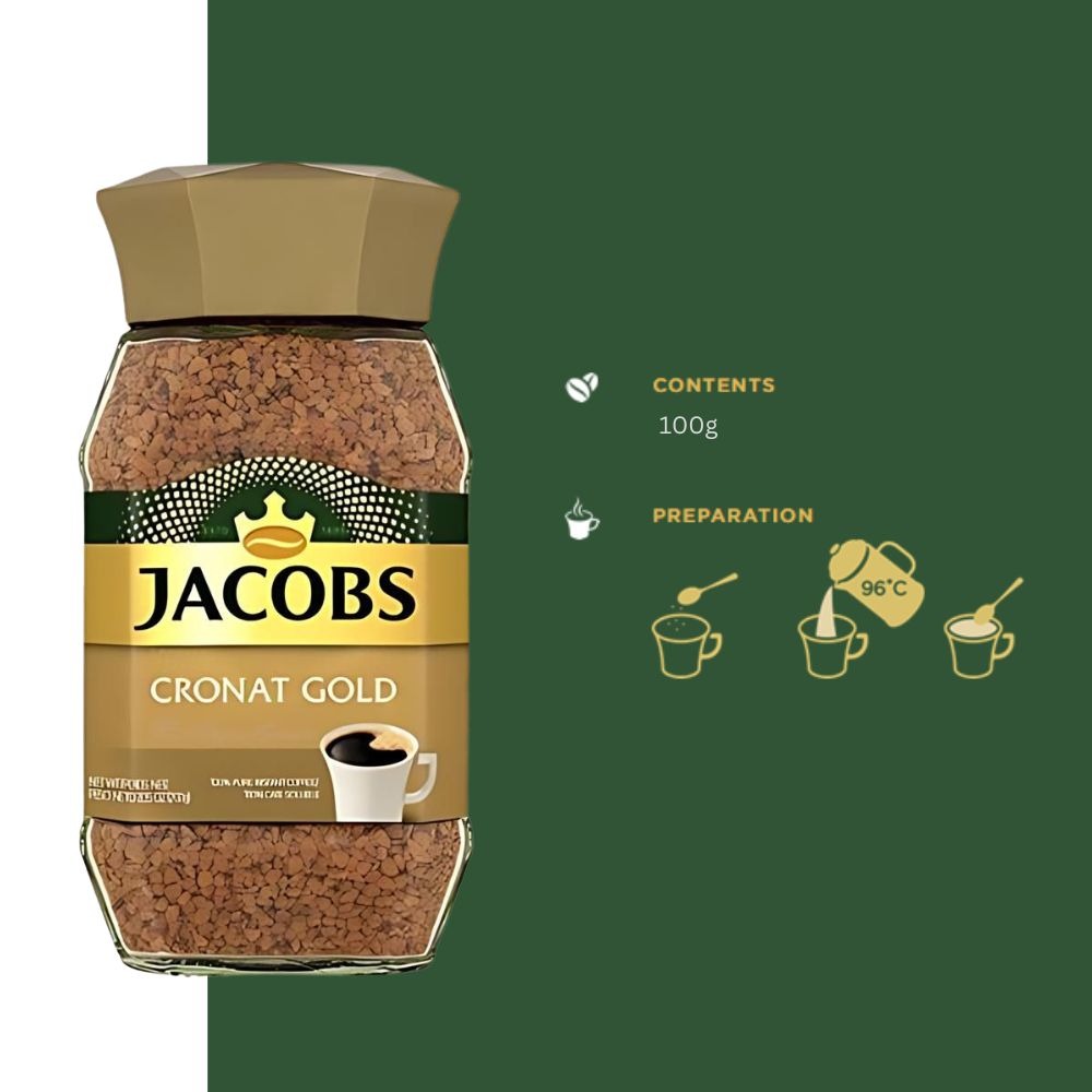 قهوه فوری گلد جاکوبز (JACOBS CRONAT GOLD) 100 گرمی-قهوه جاکوبز: از تاریخچه تا طعم بی‌نظیر تاریخچه جاکوبز: از یک کافه کوچک تا یک برند جهانی قهوه جاکوبز داستانی الهام‌بخش دارد که از آرزوهای یک جوان آلمانی به نام یوهان جاکوبز آغاز شد. یوهان در سن ۲۶ سالگی در یک کافه محلی در آلمان کار می‌کرد و متوجه نیا ...