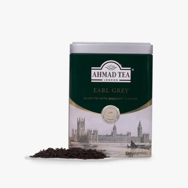 چای سیاه برگاموت ارل گری Earl Grey قوطی فلزی احمد 200 گرم (بهترین چای سیاه معطر با بوی خوش نارنج)-