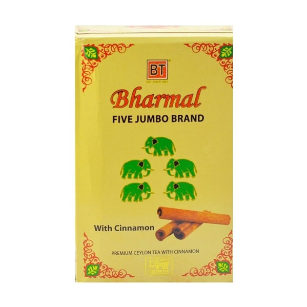 چای سیاه دارچینی پنج فیل بارمال 454 گرمی Bharmal Tea (بهترین چای رفع خستگی + آرامبخش)-