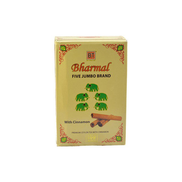 چای سیاه دارچینی پنج فیل بارمال 454 گرمی Bharmal Tea (بهترین چای رفع خستگی + آرامبخش)-